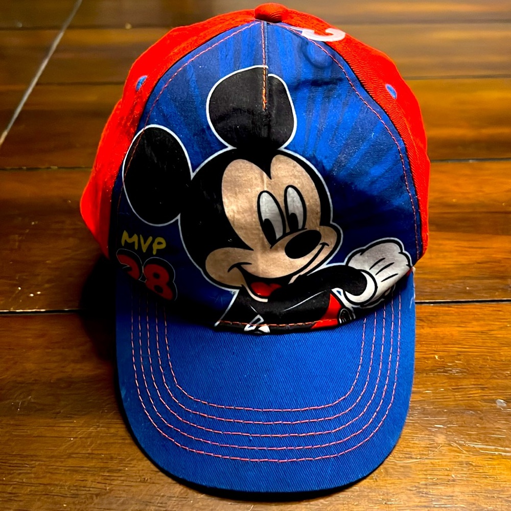 Disney Mickey MVP 28 Ball Cap Adjustable Baseball Cap Hat NWOT